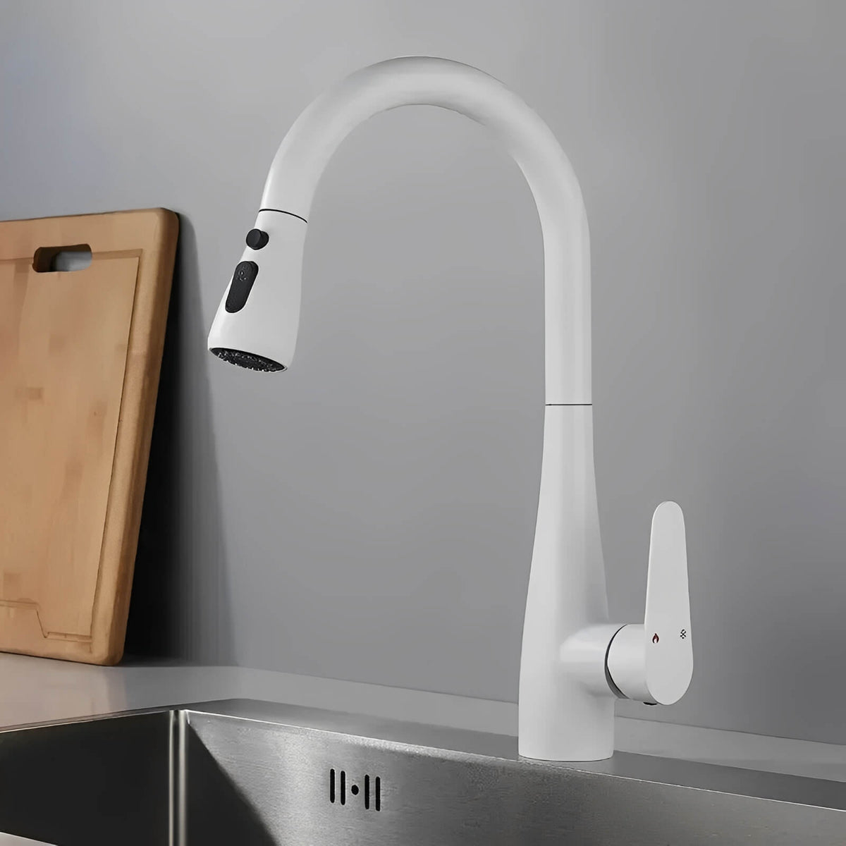 Robinet de cuisine extractible 360° avec douchette L'art du robinet