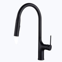 Robinet de cuisine extractible bec haut deux jets L'art du robinet