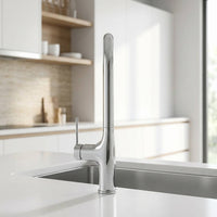 Robinet de cuisine extractible bec haut deux jets L'art du robinet