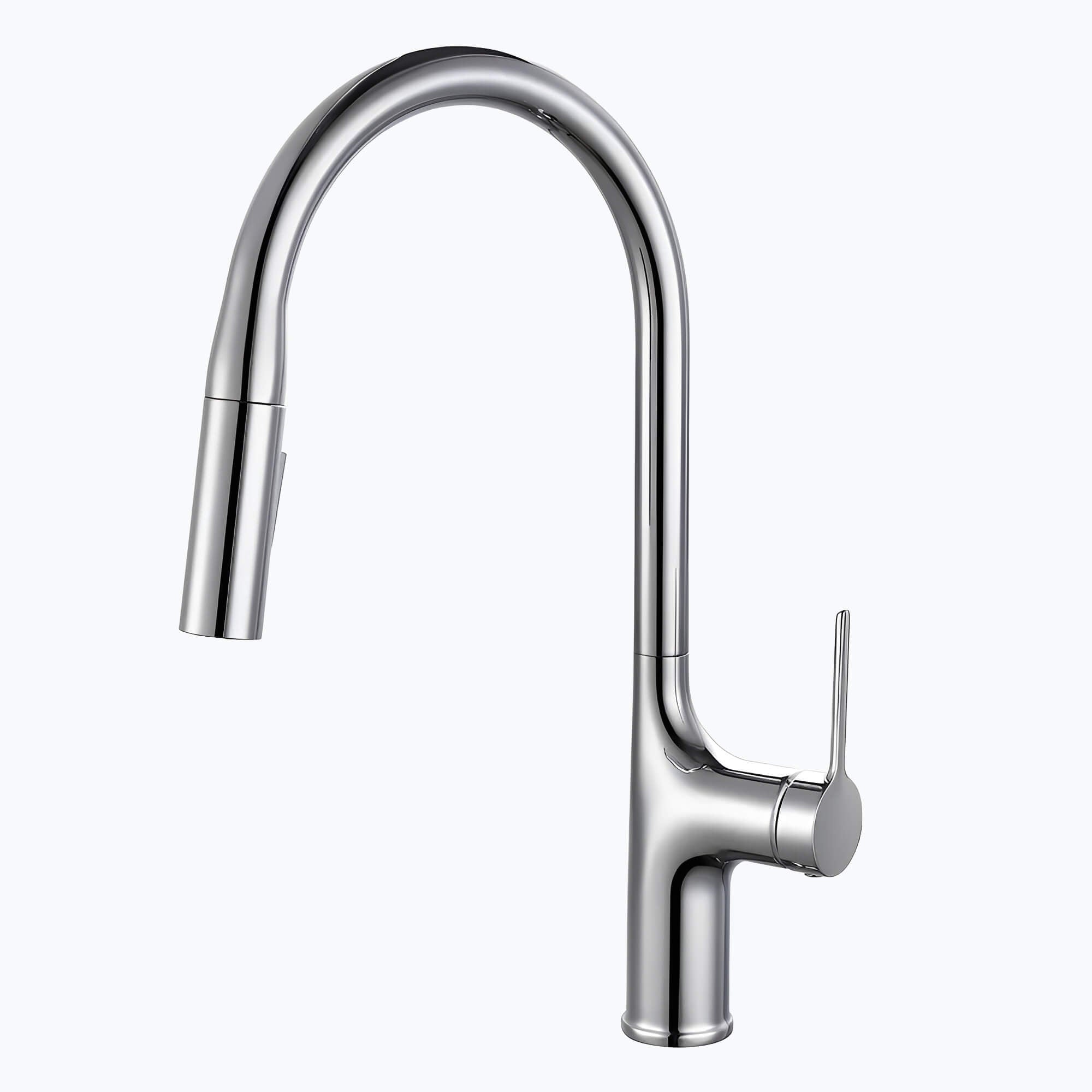 Robinet de cuisine extractible bec haut deux jets L'art du robinet