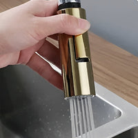 Robinet de cuisine extractible bec haut deux jets L'art du robinet