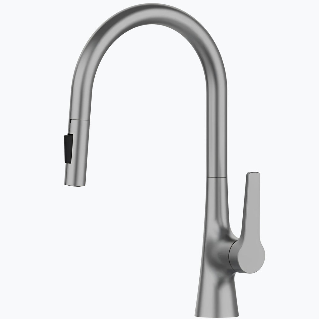 Robinet de cuisine extractible deux jets rotatif L'art du robinet