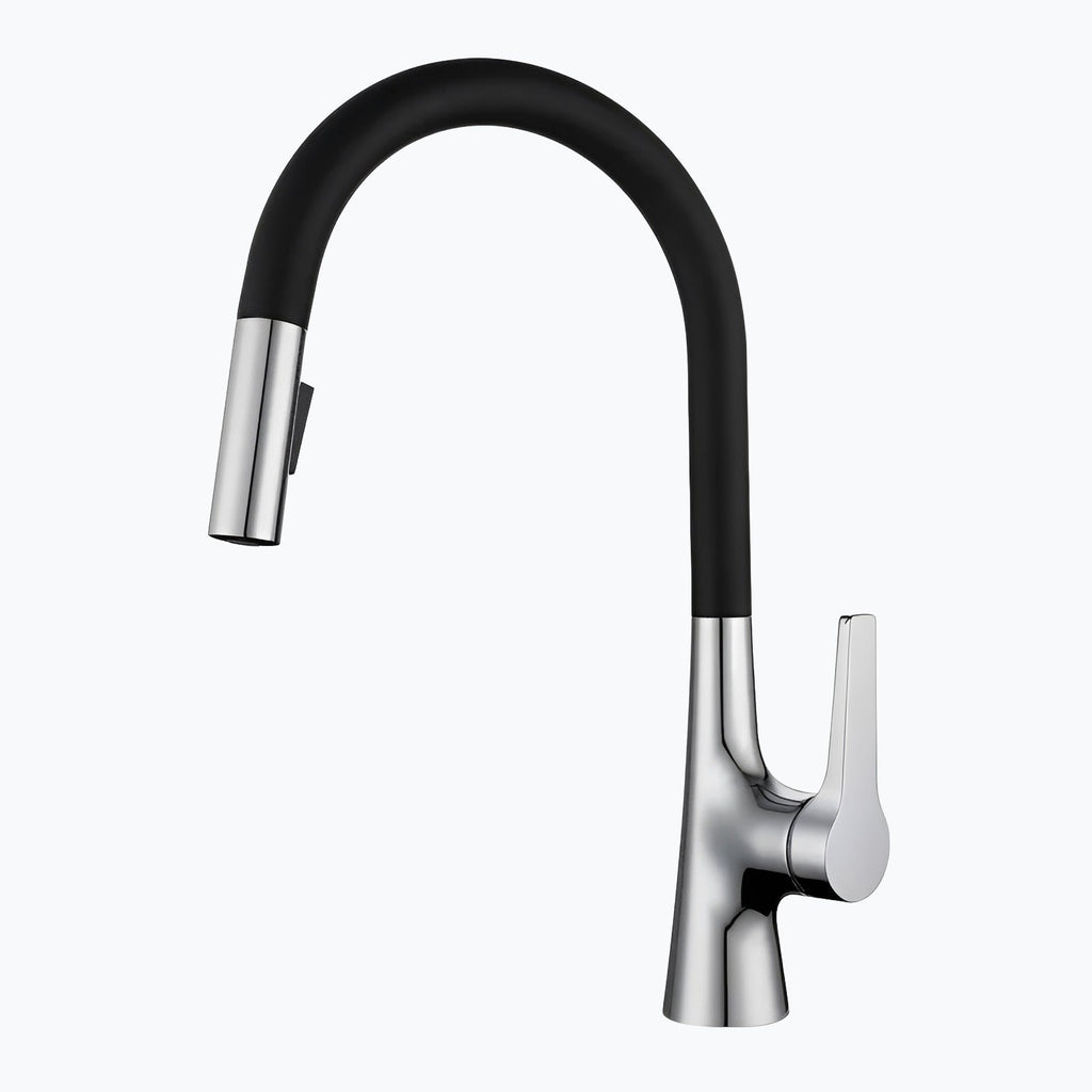 Robinet de cuisine extractible deux jets rotatif L'art du robinet