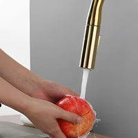 Robinet de cuisine extractible deux jets rotatif L'art du robinet