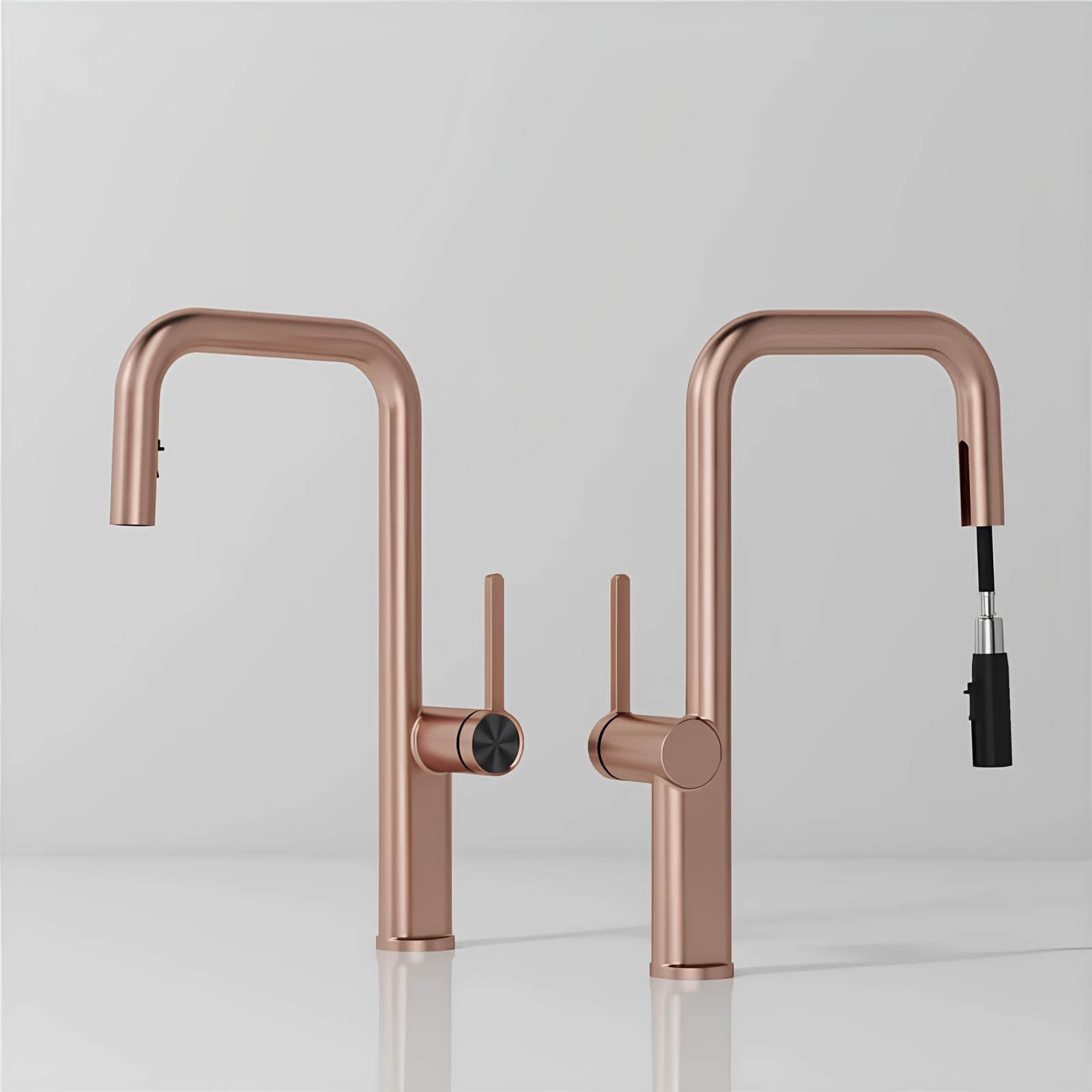 Robinet de cuisine laiton bec extractible rotatif L'art du robinet