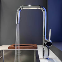 Robinet de cuisine laiton bec extractible rotatif L'art du robinet