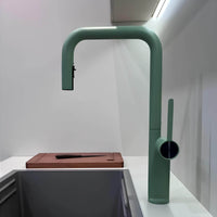 Robinet de cuisine laiton bec extractible rotatif L'art du robinet