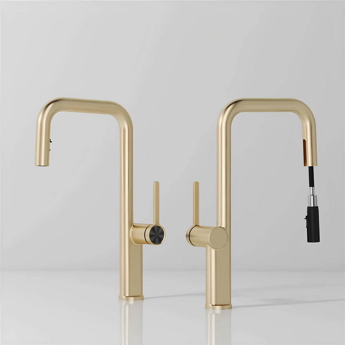 Robinet de cuisine laiton bec extractible rotatif L'art du robinet