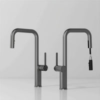 Robinet de cuisine laiton bec extractible rotatif L'art du robinet