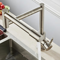 Robinet de cuisine rabattable 360° inox L'art du robinet