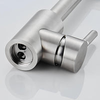 Robinet de cuisine rabattable 360° inox L'art du robinet