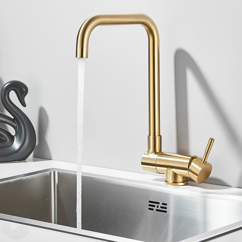 Robinet de cuisine rabattable rotatif 360° L'art du robinet