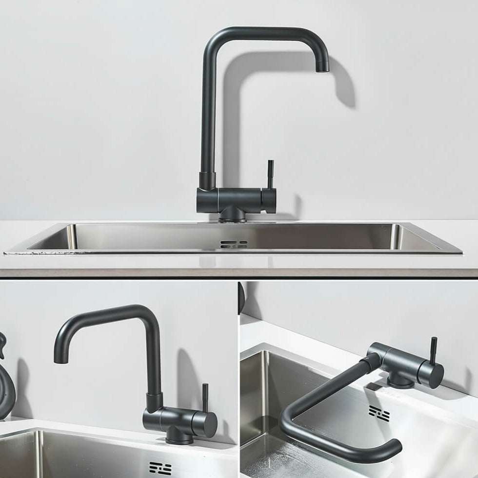 Robinet de cuisine rabattable rotatif 360° L'art du robinet