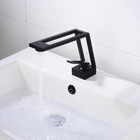 Robinet de lavabo mitigeur contemporain laiton