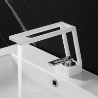 Robinet de lavabo mitigeur contemporain laiton