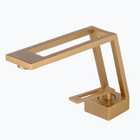 Robinet de lavabo mitigeur contemporain laiton