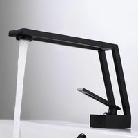 Robinet de lavabo mitigeur contemporain laiton