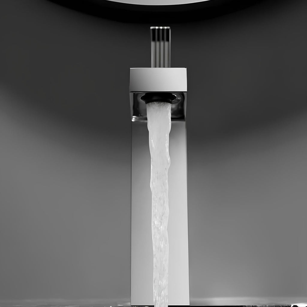 Robinet de lavabo monotrou design minimaliste L'art du robinet