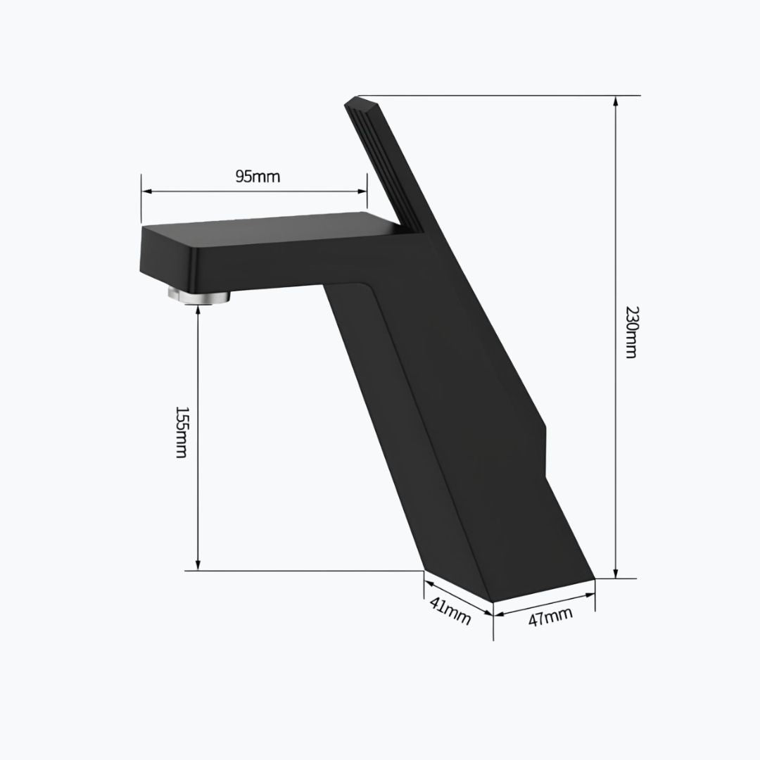 Robinet de lavabo monotrou design minimaliste L'art du robinet