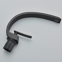 Robinet de lavabo noir minimaliste laiton poli L'art du robinet