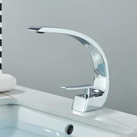 Robinet de lavabo noir minimaliste laiton poli L'art du robinet