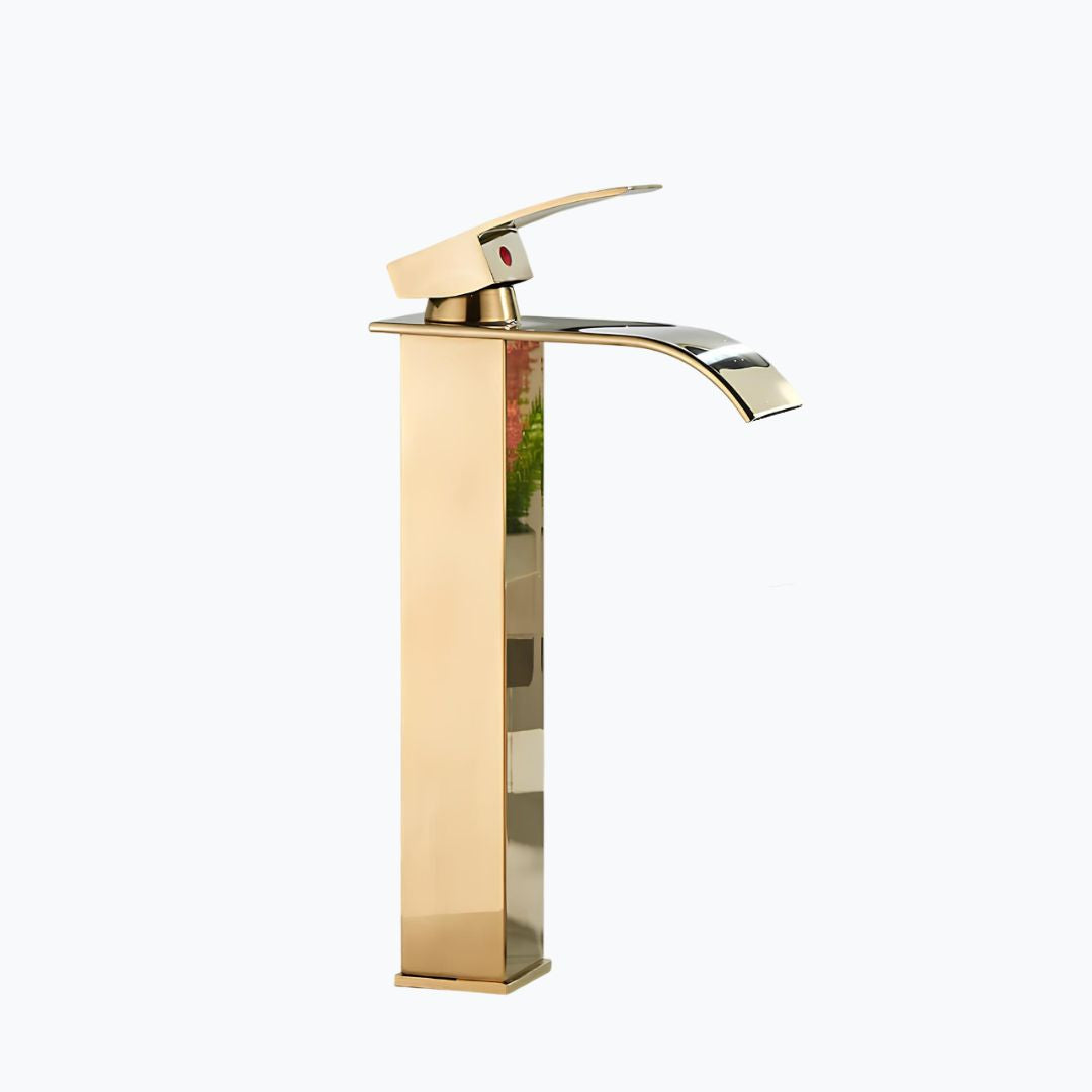 Robinet de vasque bec cascade design moderne L'art du robinet