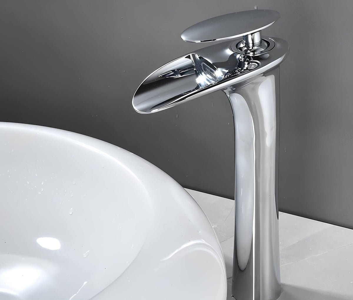 Robinet de vasque cascade monocommande moderne L'art du robinet