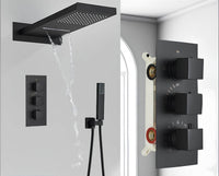 Robinet douche encastré cascade et pluie L'art du robinet
