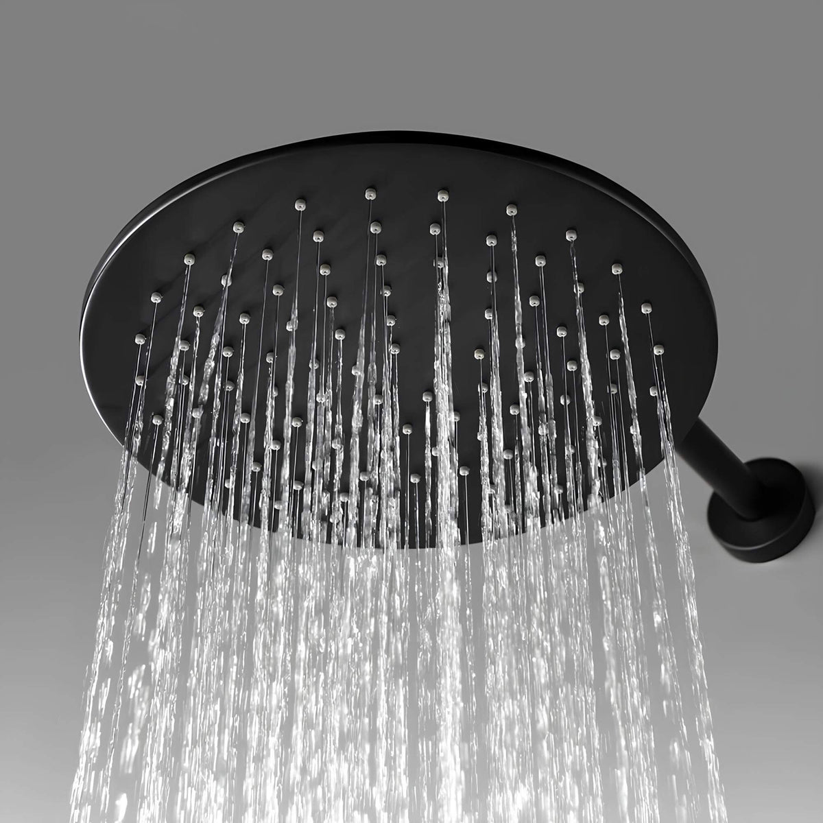 Robinet douche mural noir mat haute pression L'art du robinet