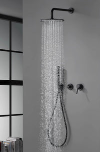 Robinet douche mural noir mat haute pression L'art du robinet