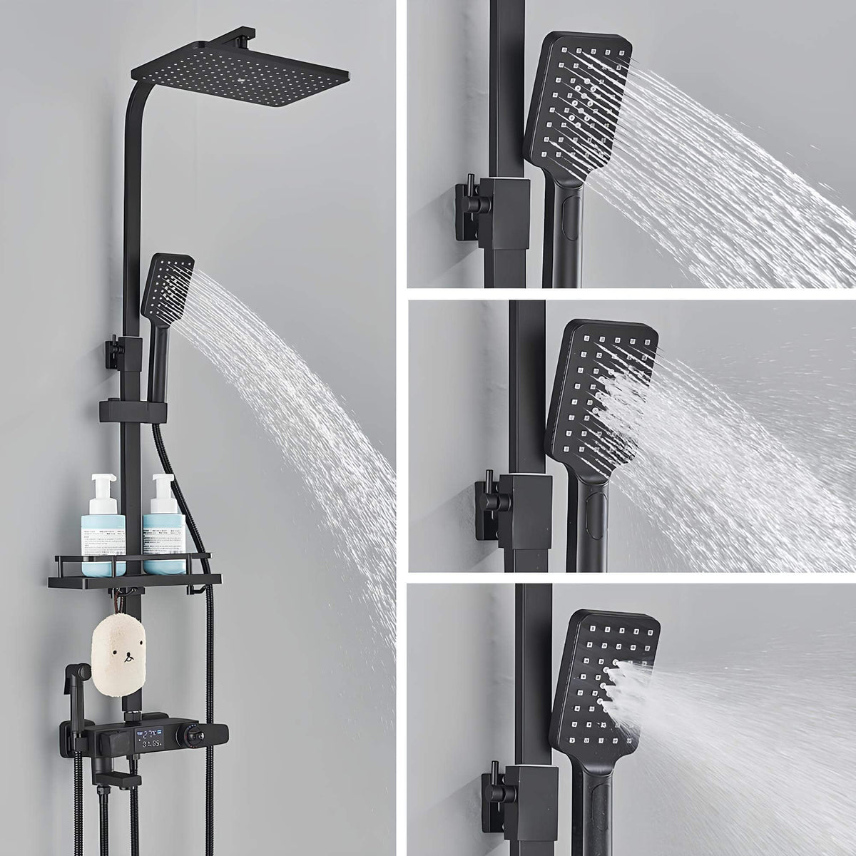 Robinet douche thermostatique digital 4 fonctions L'art du robinet