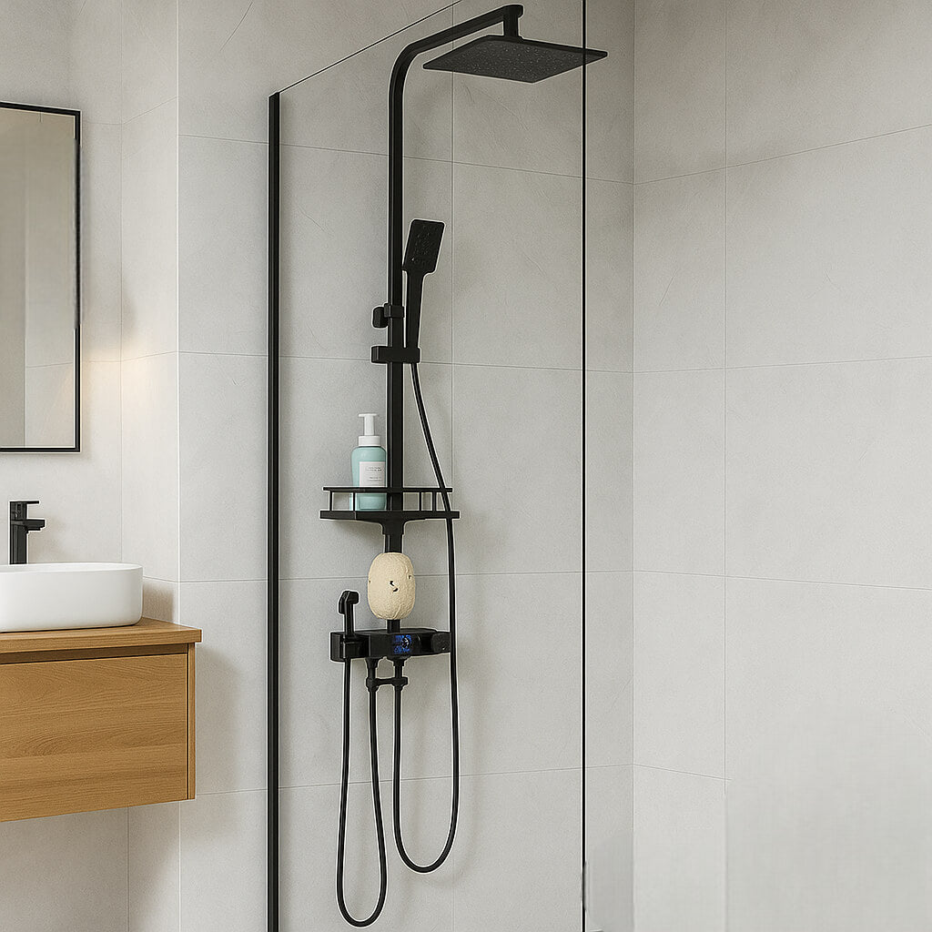 Robinet douche thermostatique digital 4 fonctions L'art du robinet