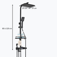 Robinet douche thermostatique digital 4 fonctions L'art du robinet