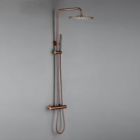 Mitigeur thermostatique douche mural laiton poli