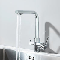 Robinet évier 3 voies eau filtrée laiton L'art du robinet