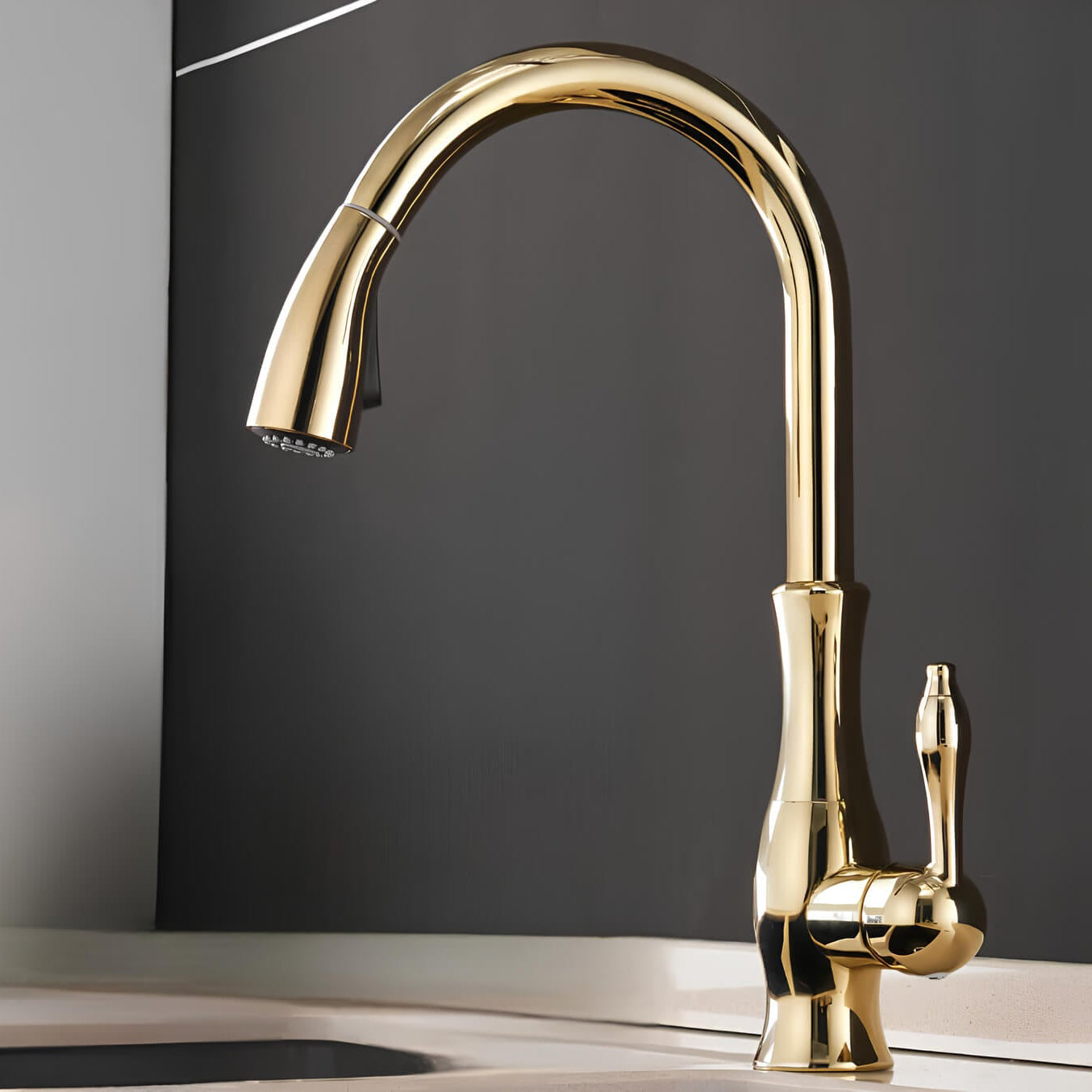 Robinet cuisine avec douchette extractible 360°