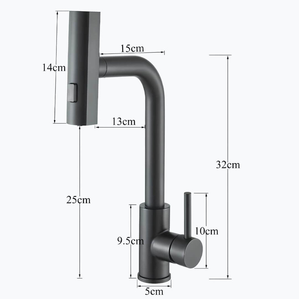 Robinet évier douchette extractible 360° L'art du robinet
