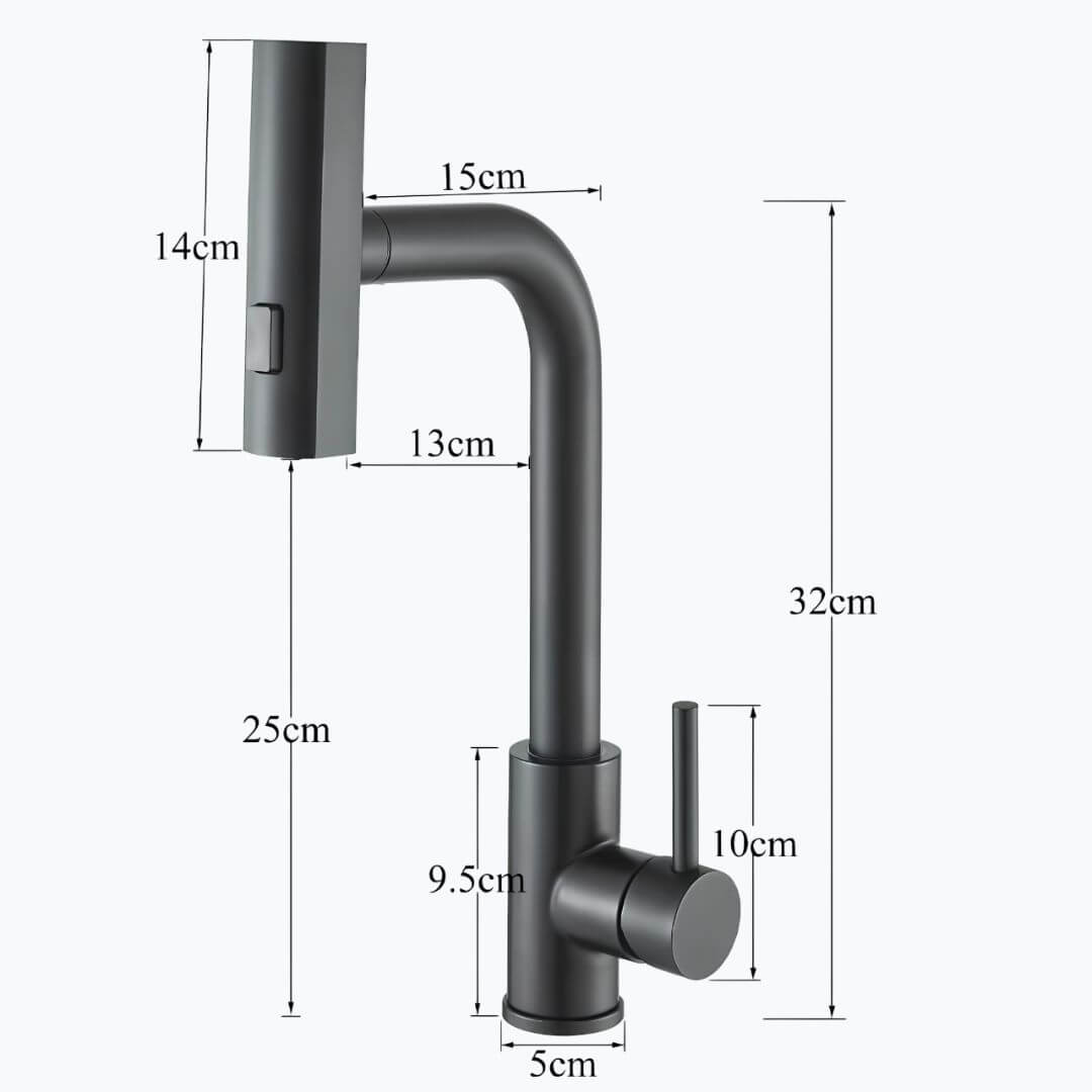 Robinet évier douchette extractible 360° L'art du robinet