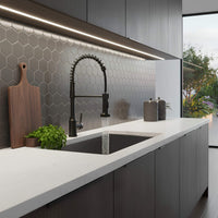 Robinet évier douchette extractible inox L'art du robinet