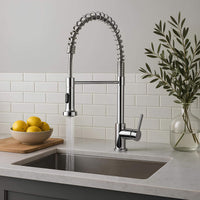 Robinet évier douchette extractible inox L'art du robinet