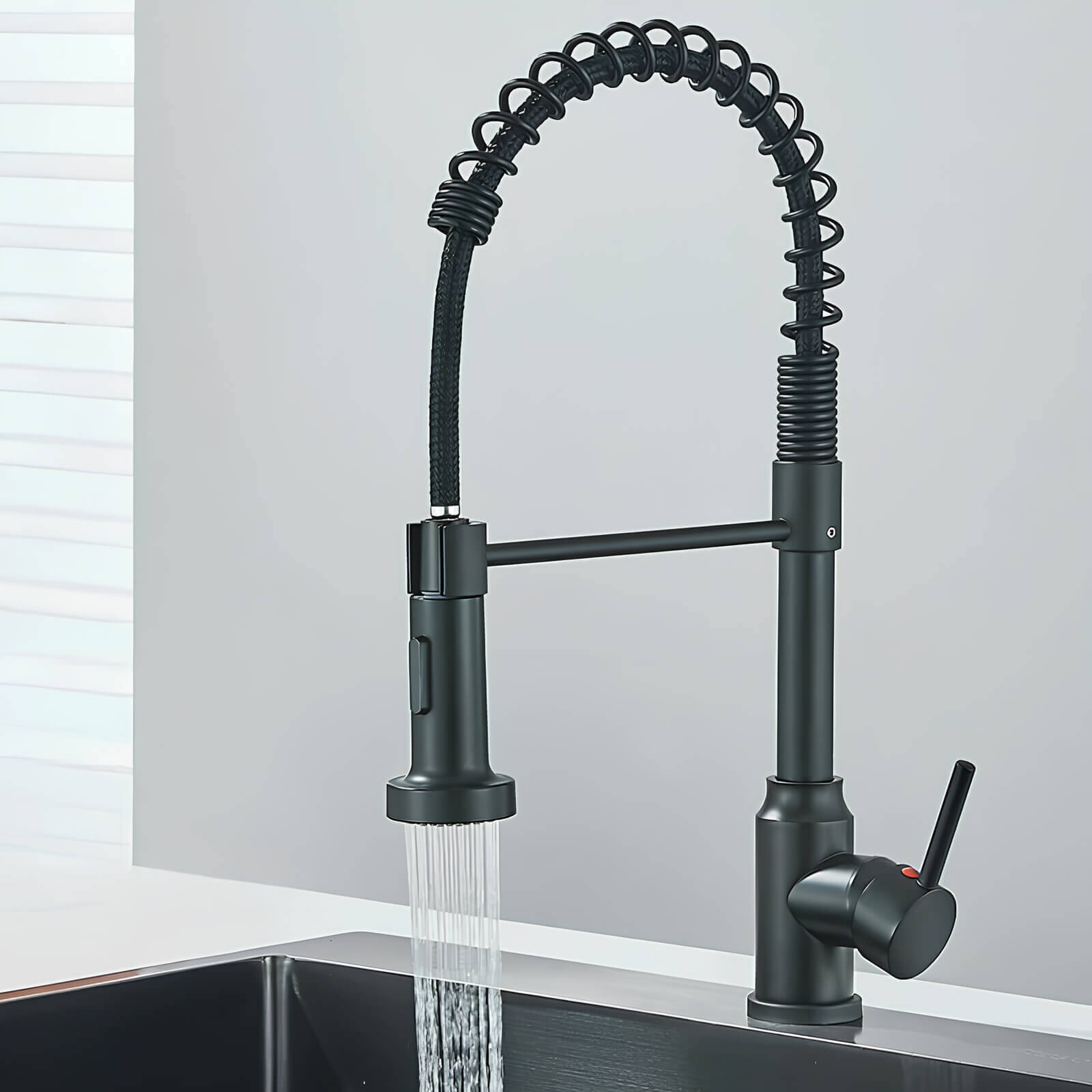 Robinet évier douchette extractible inox L'art du robinet