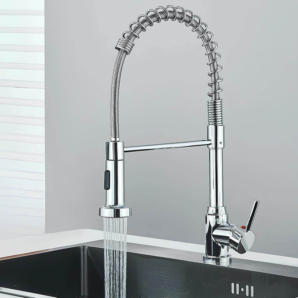 Robinet évier douchette extractible inox L'art du robinet