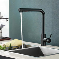 Robinet évier douchette rétractable noir inox L'art du robinet