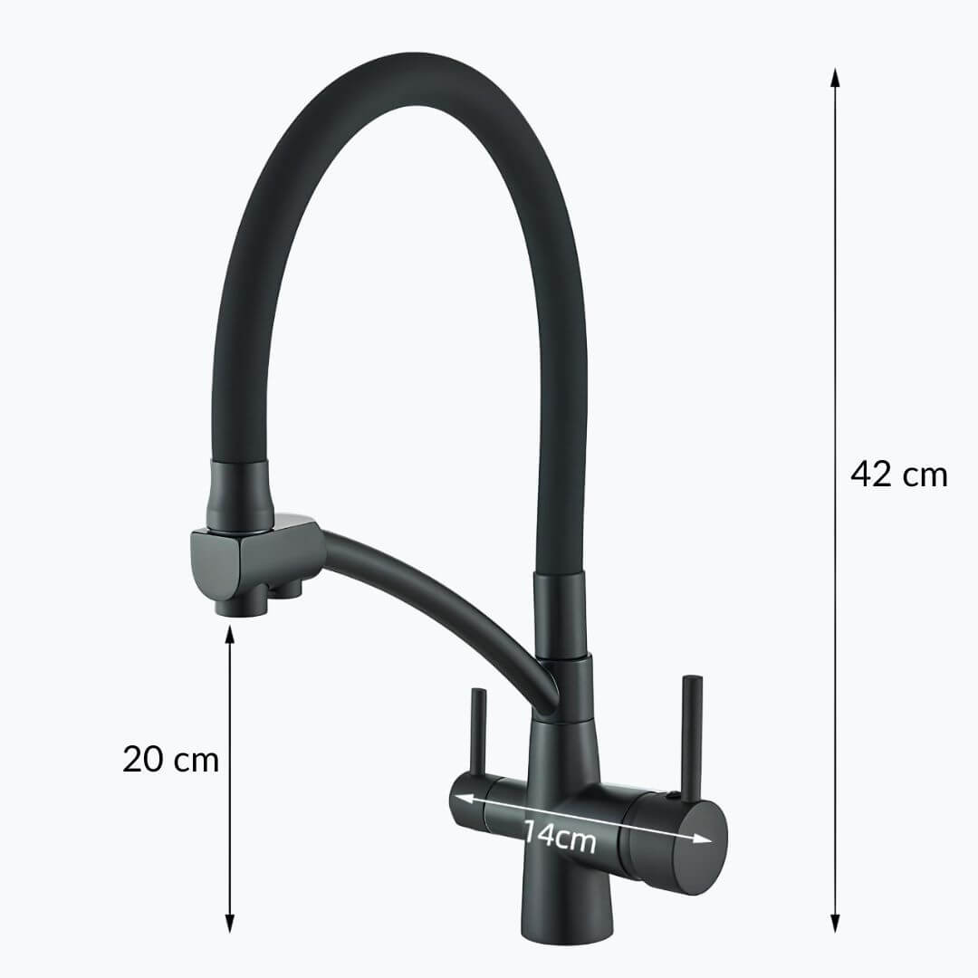Robinet évier filtrant 3 en 1 avec rotation 360° L'art du robinet