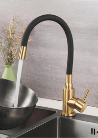 Robinet évier flexible coloré orientable 360° L'art du robinet