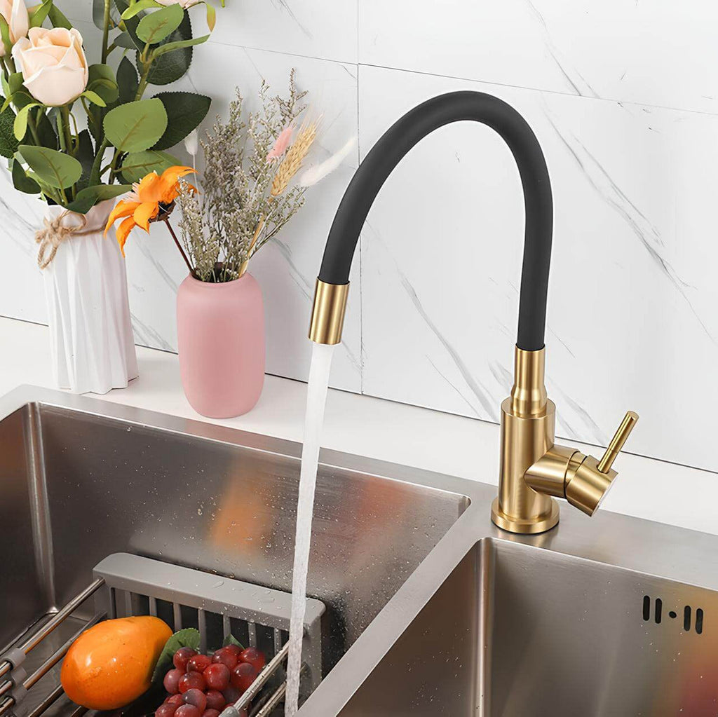 Robinet évier flexible coloré orientable 360° L'art du robinet