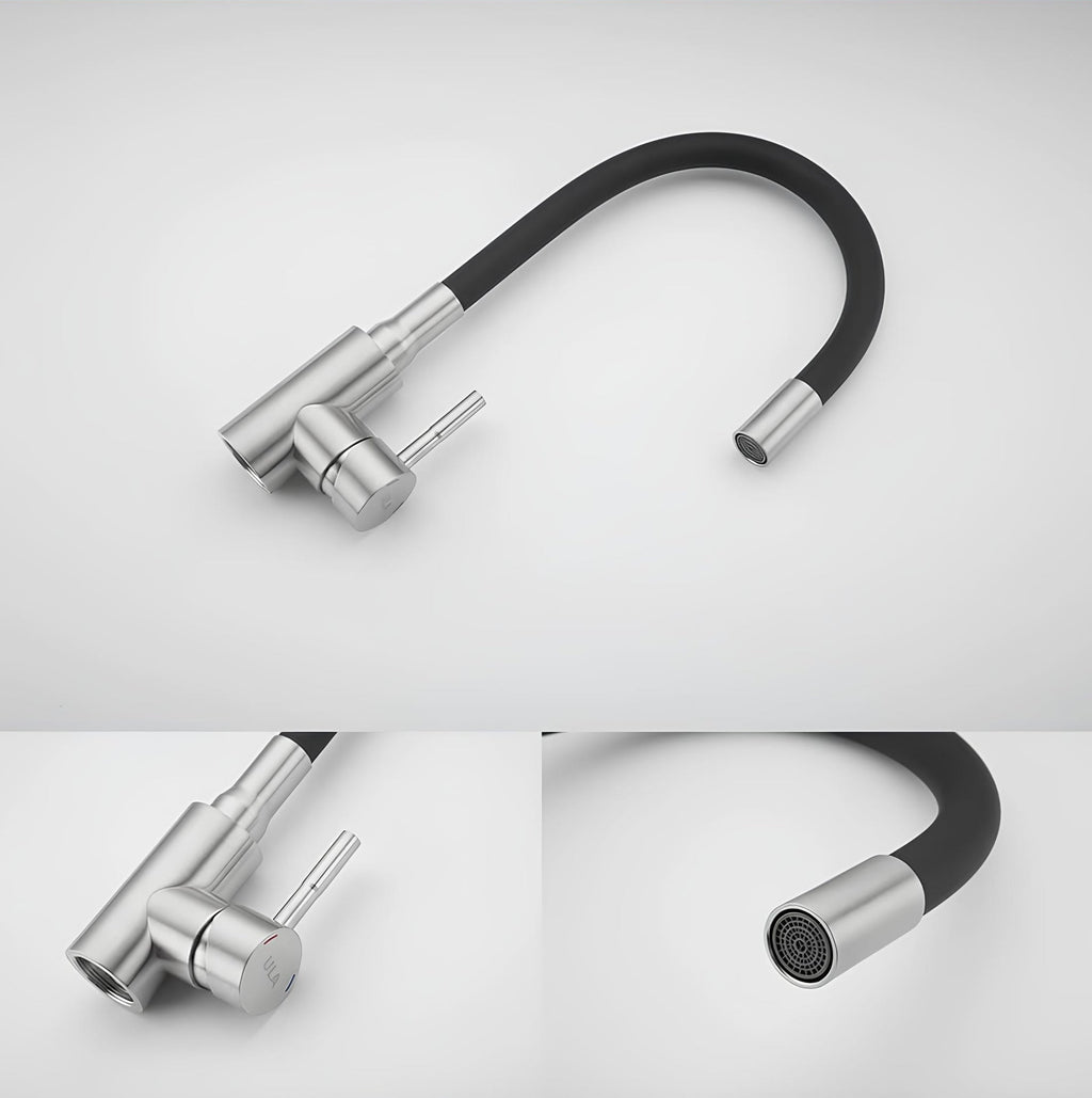 Robinet évier flexible coloré orientable 360° L'art du robinet