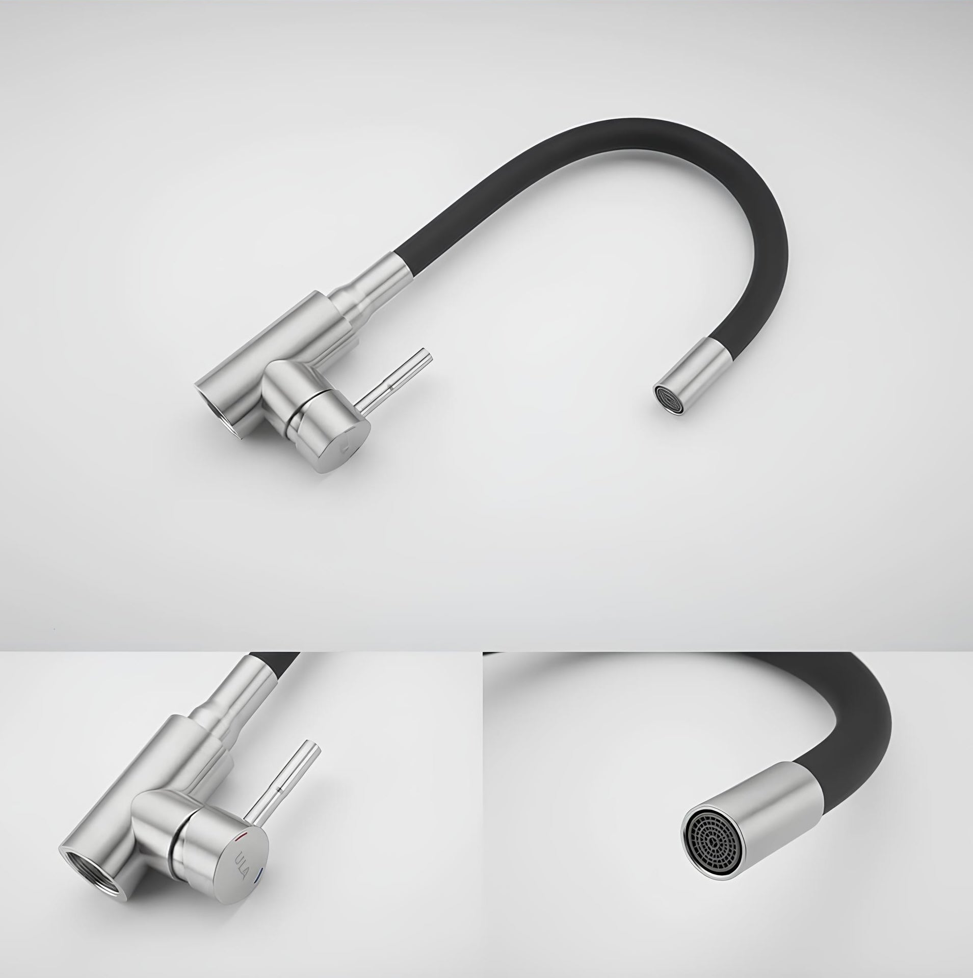 Robinet évier flexible coloré orientable 360° L'art du robinet