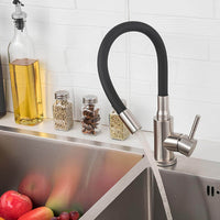 Robinet évier flexible coloré orientable 360° L'art du robinet