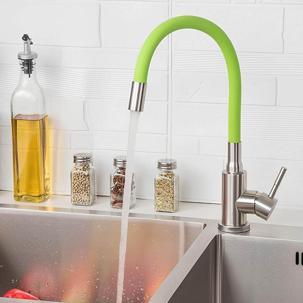 Robinet évier flexible coloré orientable 360° L'art du robinet